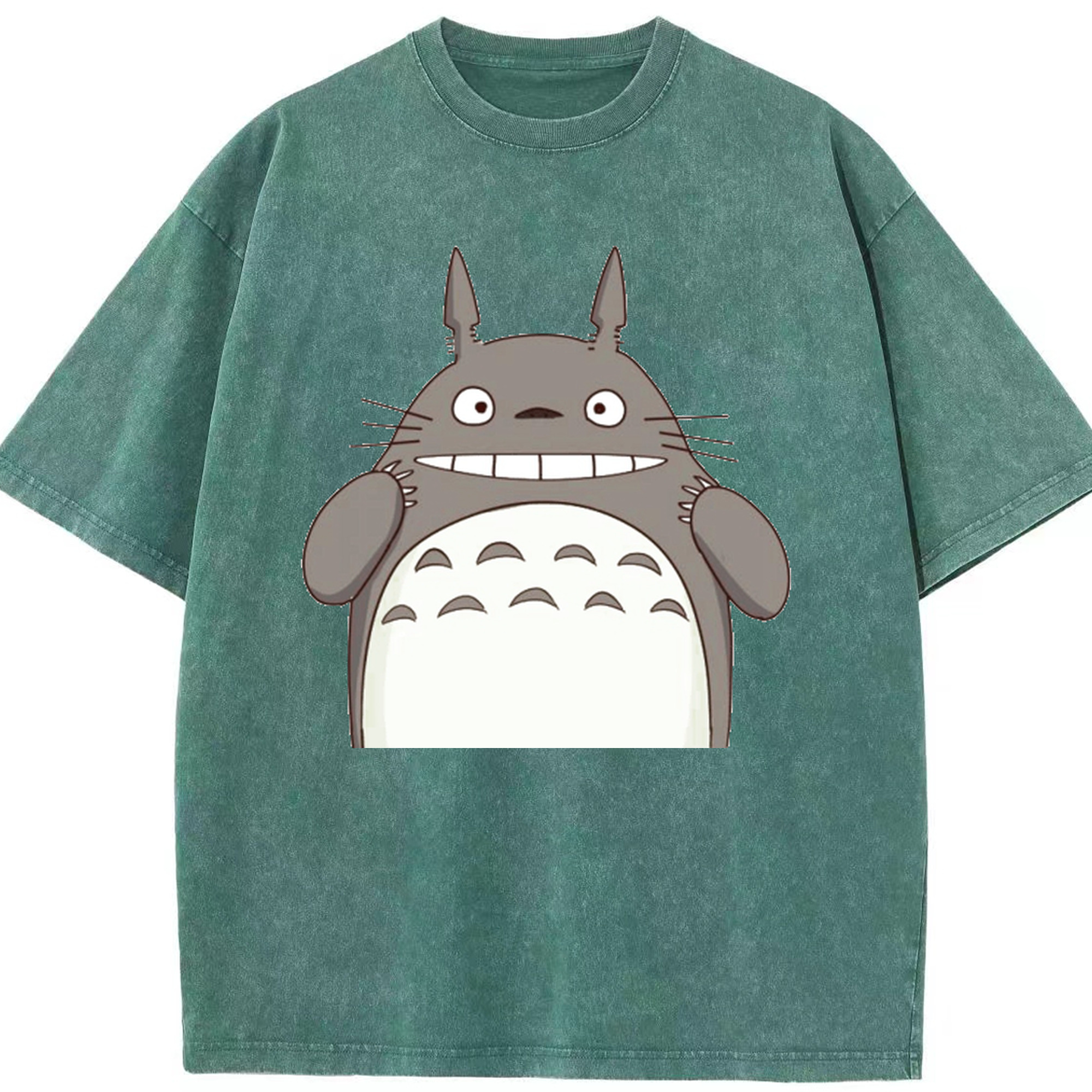 （画像用） となりのトトロ 草壁メイ 草壁サツキ My Neighbor Totoro Satsuki Kusakabe Mei Kusakabe 綿100% ヴィンテージ風 半袖Tシャツ（フロントプリント）